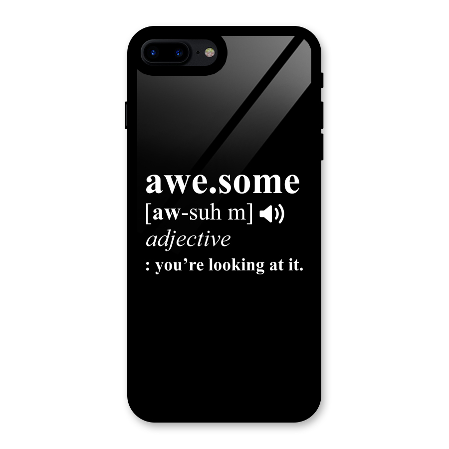 Awesome Looking at it Glass Back Case for iPhone 7 Plus