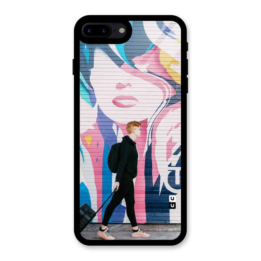 Backpacker Glass Back Case for iPhone 7 Plus