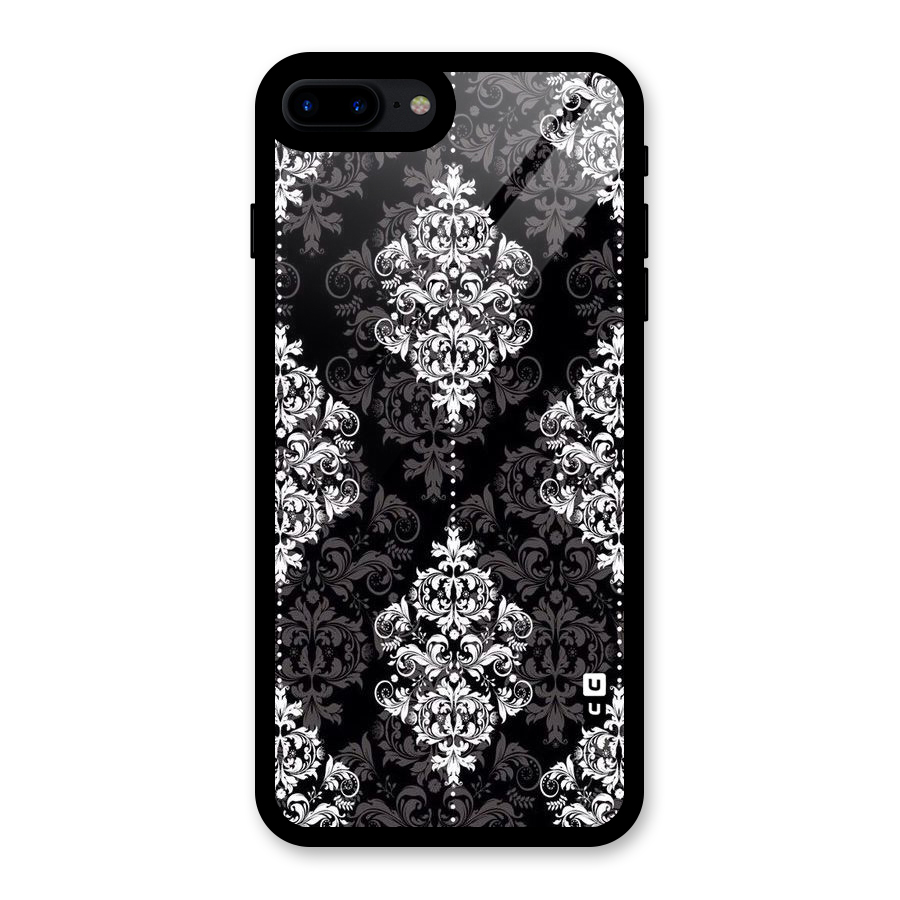 Beautiful Grey Pattern Glass Back Case for iPhone 7 Plus