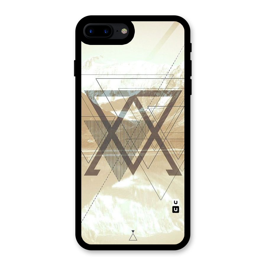 Beige View Glass Back Case for iPhone 7 Plus