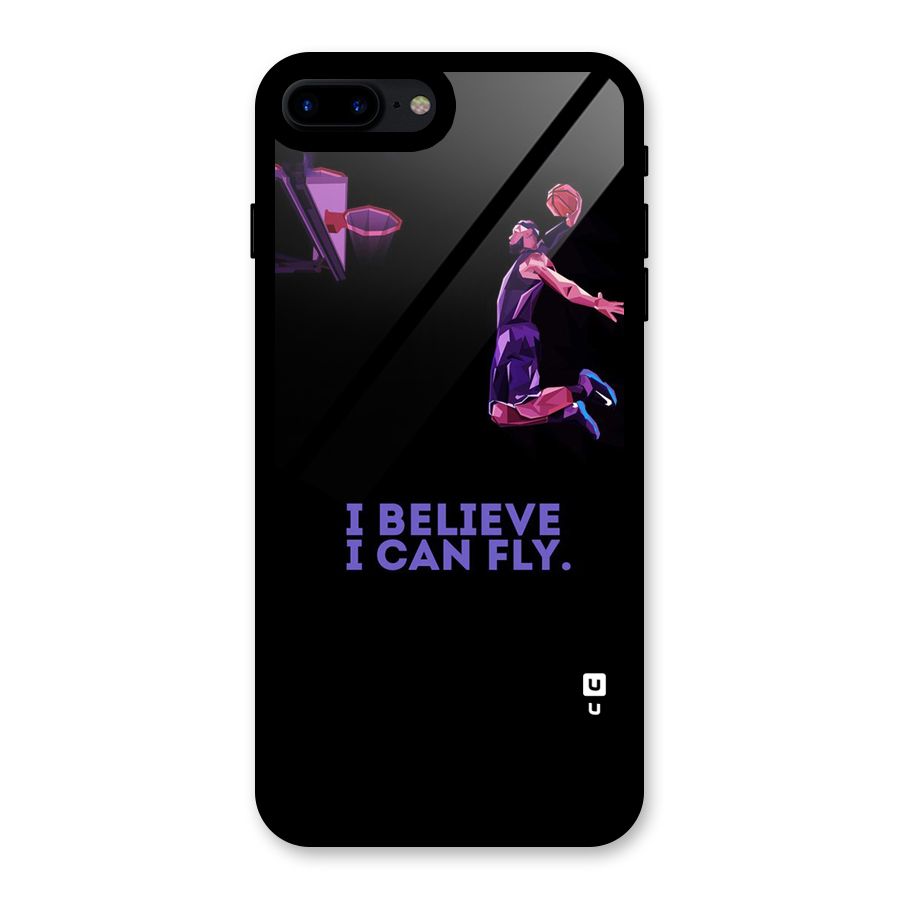 Believe And Fly Glass Back Case for iPhone 7 Plus