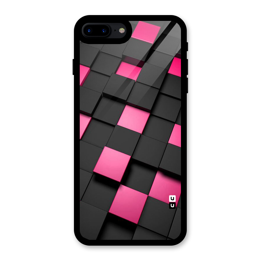 Blocks Diagonal Glass Back Case for iPhone 7 Plus