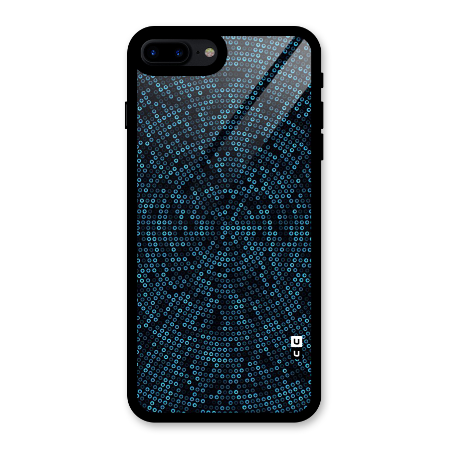 Blue Disco Lights Glass Back Case for iPhone 7 Plus