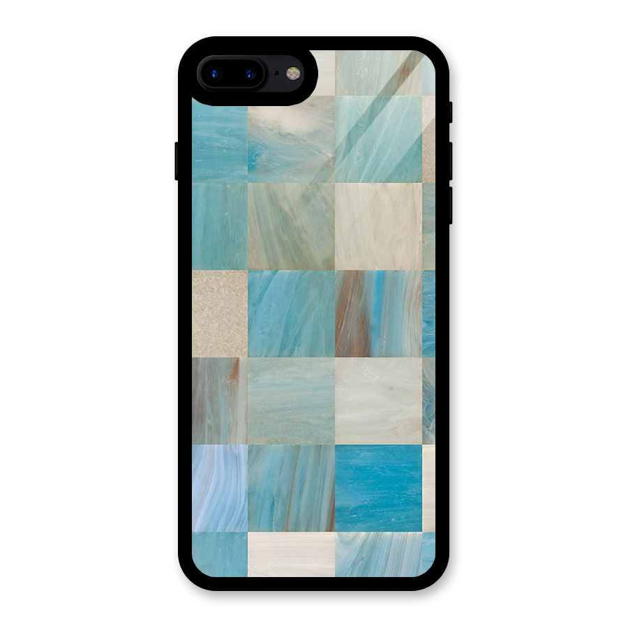 Blue Tiles Glass Back Case for iPhone 7 Plus