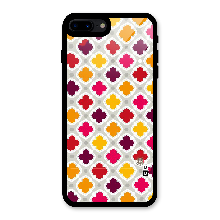 Bright Pattern Glass Back Case for iPhone 7 Plus