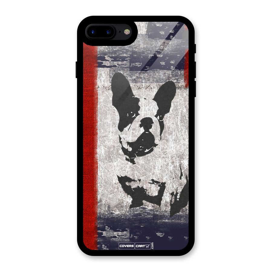 Bull Dog Glass Back Case for iPhone 7 Plus