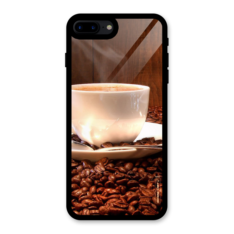 Caffeine Beans Glass Back Case for iPhone 7 Plus