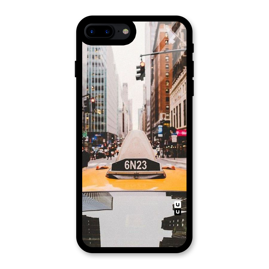 City Taxi Glass Back Case for iPhone 7 Plus