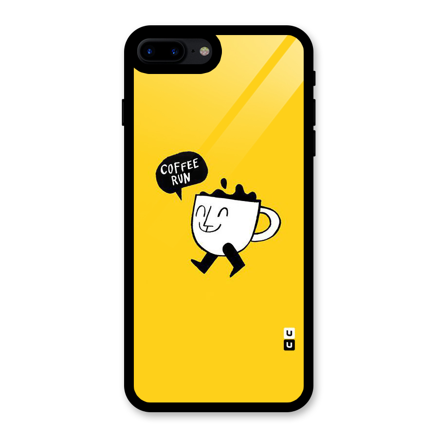 Coffee Run Glass Back Case for iPhone 7 Plus