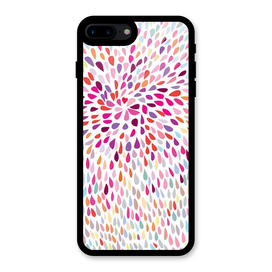 Colorful Decorative Pattern Glass Back Case for iPhone 7 Plus