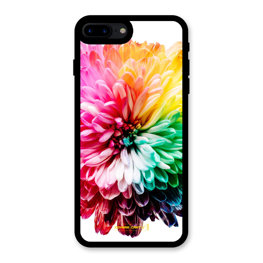 Colorful Flower Glass Back Case for iPhone 7 Plus