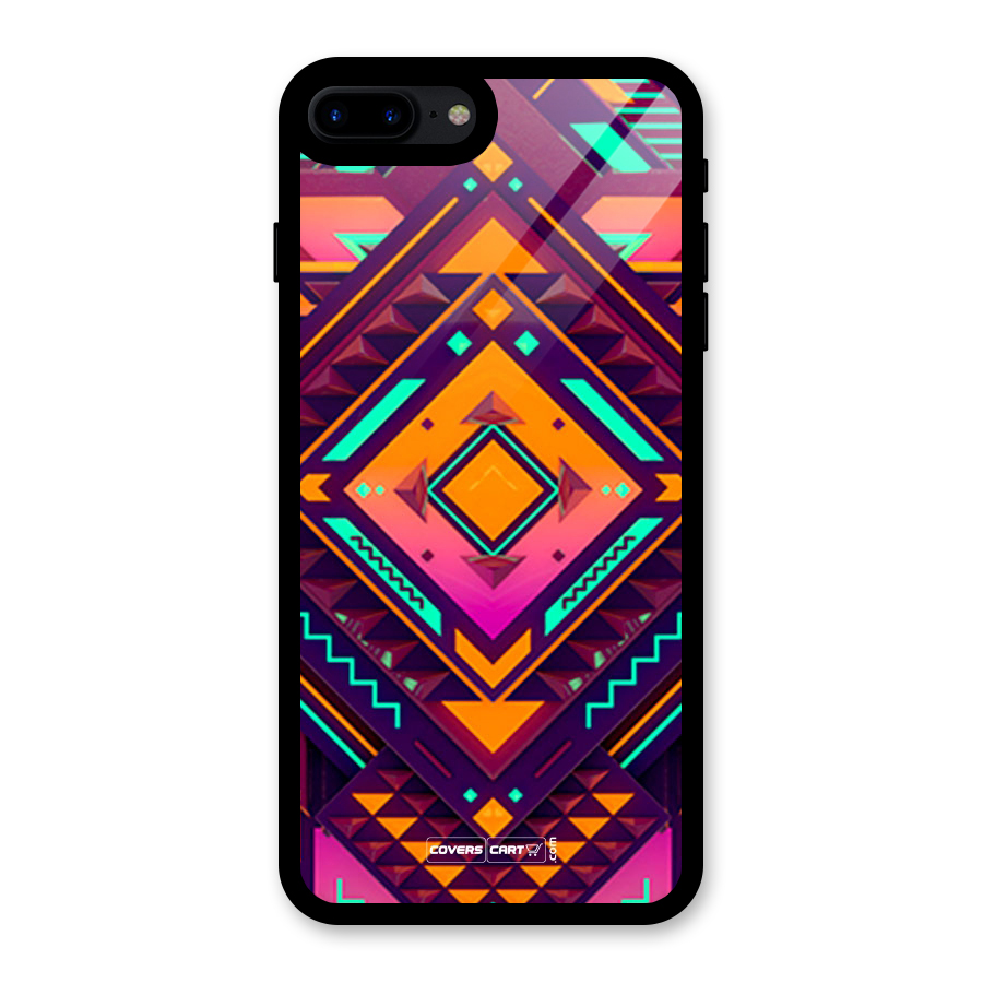 Creative Rhombus Glass Back Case for iPhone 7 Plus
