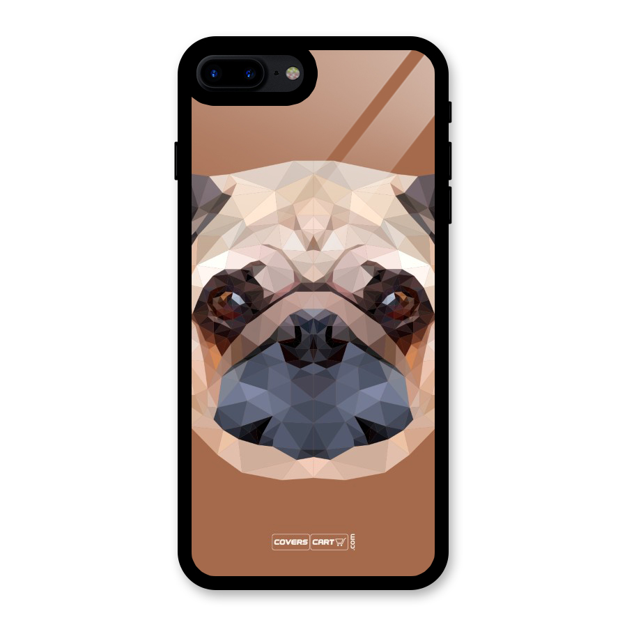 Cute Pug Glass Back Case for iPhone 7 Plus