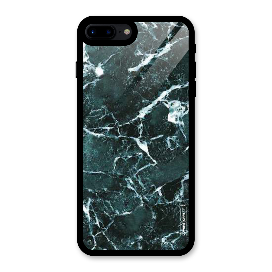 Dark Green Marble Glass Back Case for iPhone 7 Plus