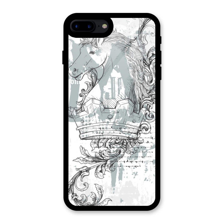 Designous-Vintage Glass Back Case for iPhone 7 Plus