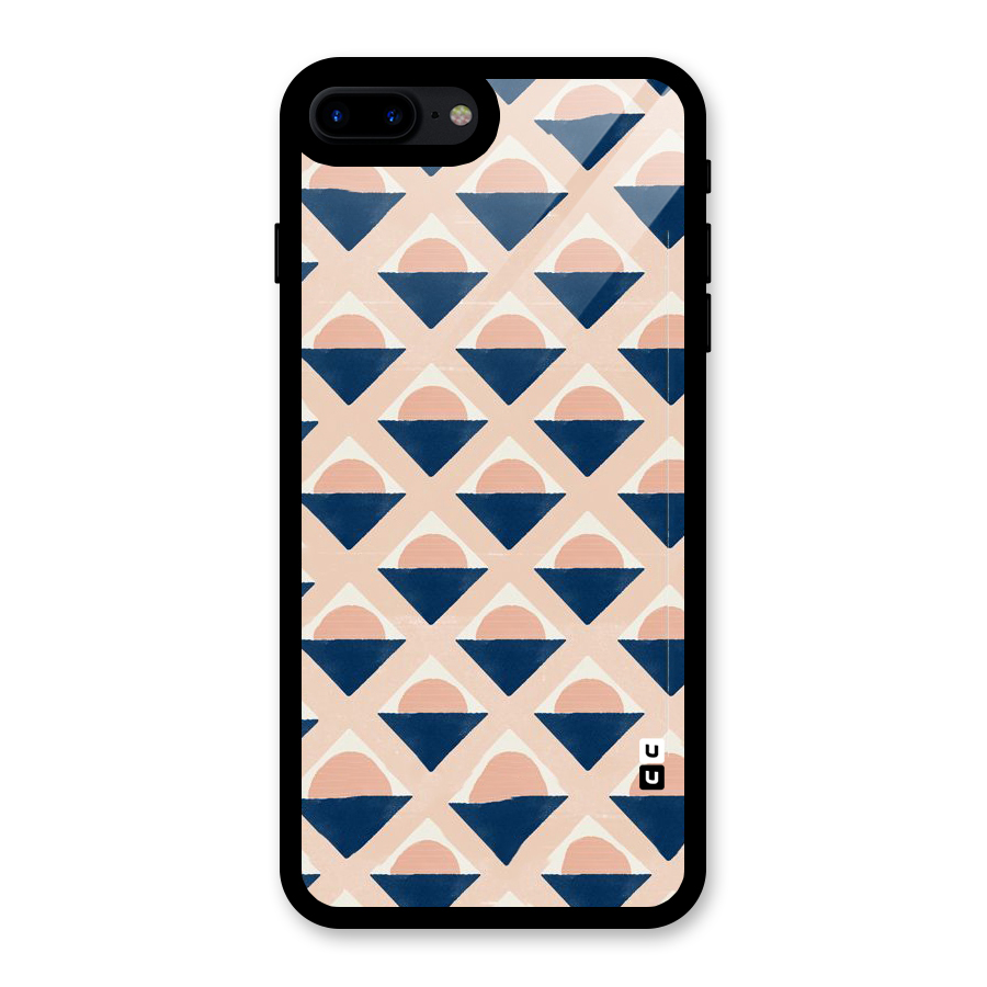 Diamond Circle Pattern Glass Back Case for iPhone 7 Plus