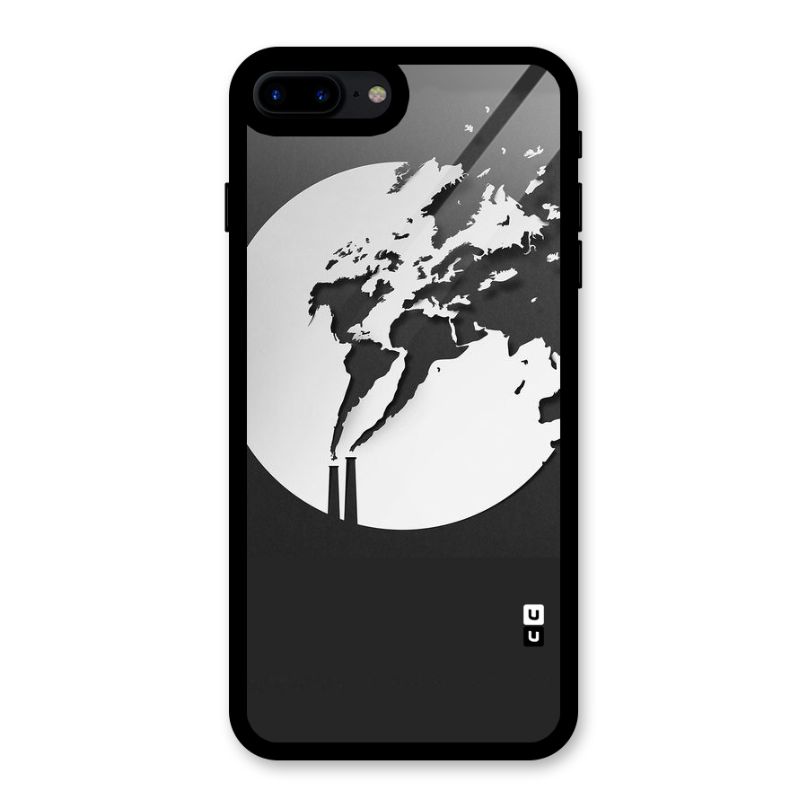 Disorted Design Black Glass Back Case for iPhone 7 Plus