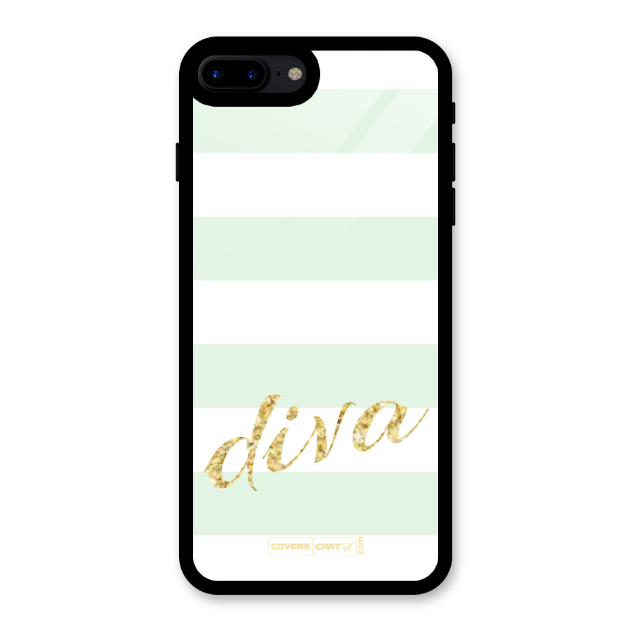 Diva Glass Back Case for iPhone 7 Plus