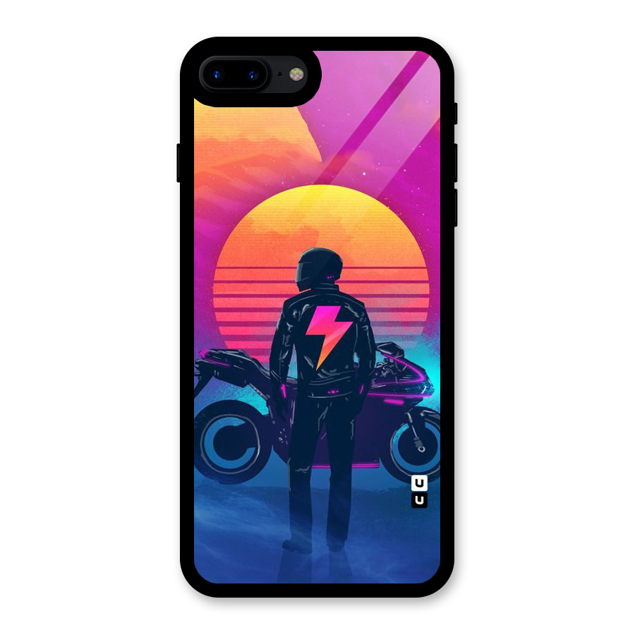 Electric Ride Glass Back Case for iPhone 7 Plus