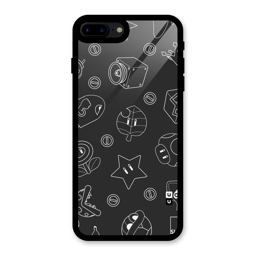 Face Mishchief Glass Back Case for iPhone 7 Plus