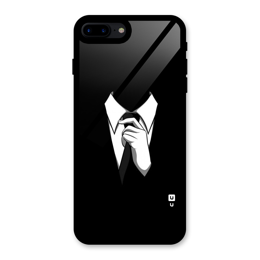 Faceless Gentleman Glass Back Case for iPhone 7 Plus