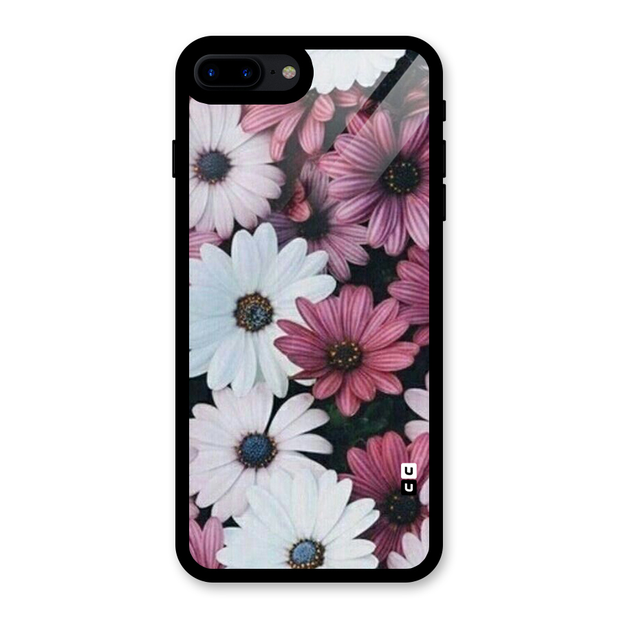 Floral Shades Pink Glass Back Case for iPhone 7 Plus