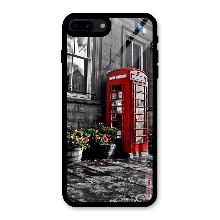 Flower And Booth Glass Back Case for iPhone 7 Plus