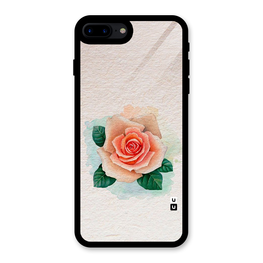 Flower Water Art Glass Back Case for iPhone 7 Plus