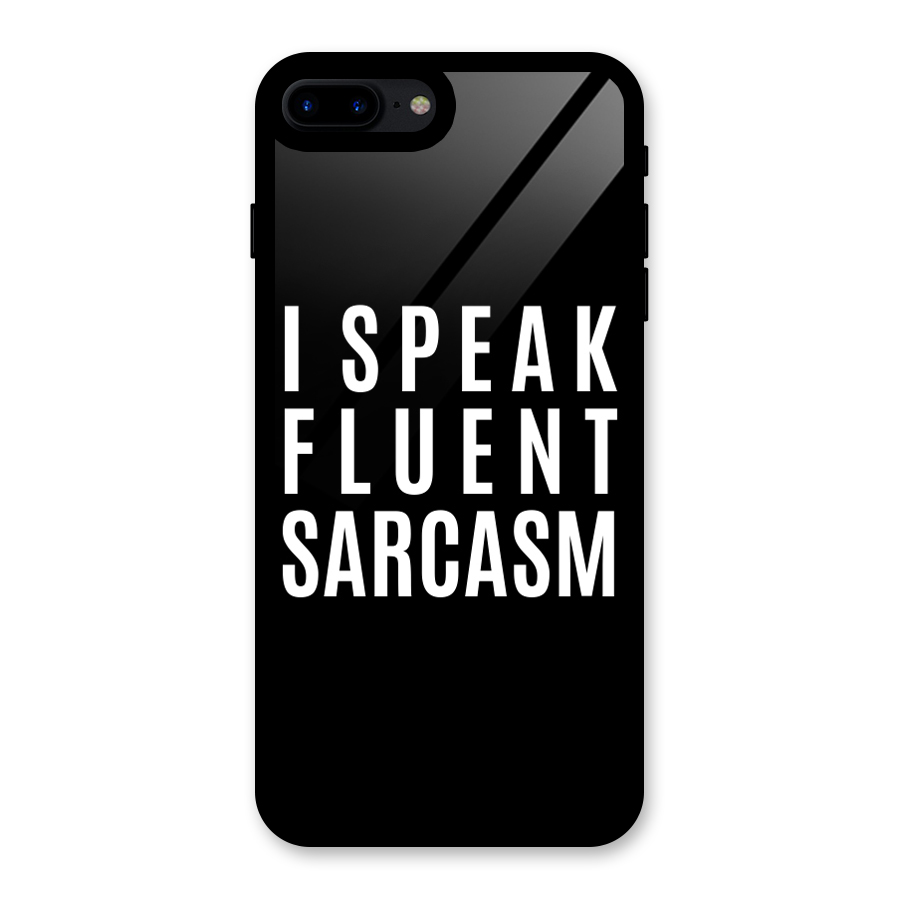 Fluent Sarcasm Glass Back Case for iPhone 7 Plus