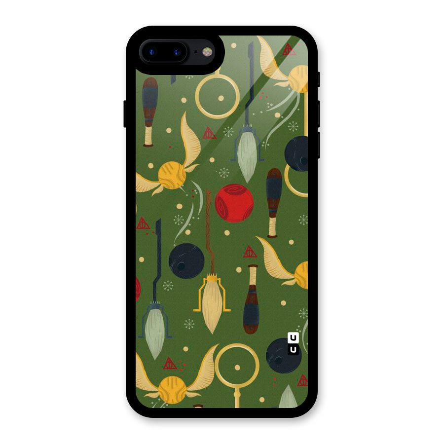 Flying Ball Pattern Glass Back Case for iPhone 7 Plus