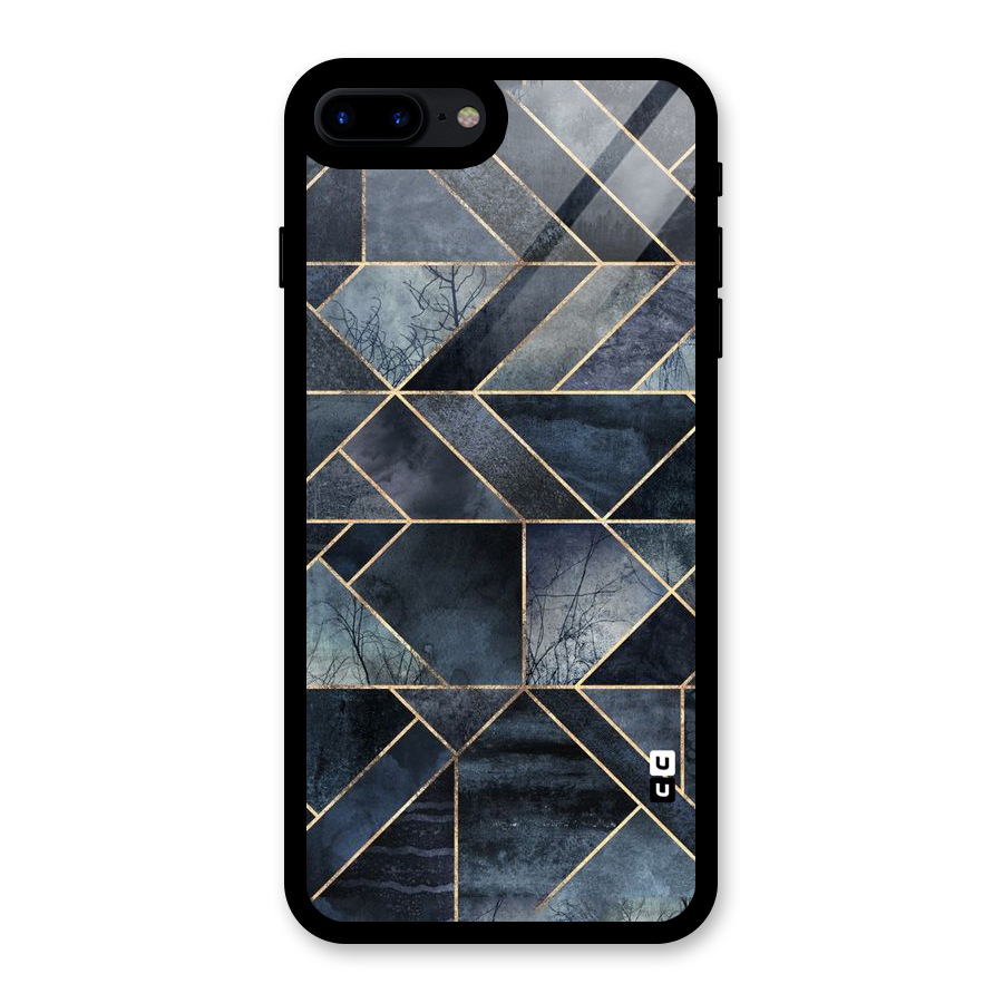 Forest Abstract Lines Glass Back Case for iPhone 7 Plus