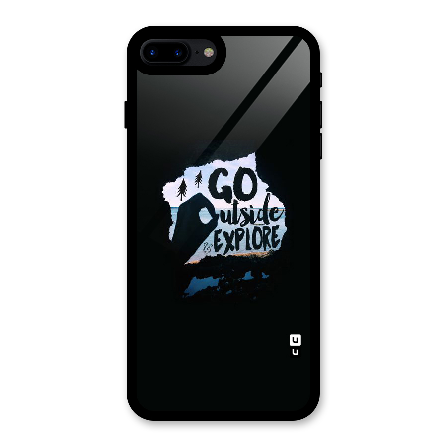 Go Outside Glass Back Case for iPhone 7 Plus