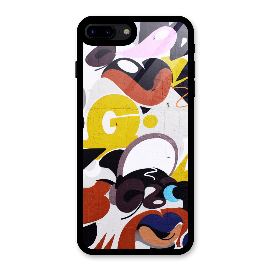 Graffiti Wall Glass Back Case for iPhone 7 Plus