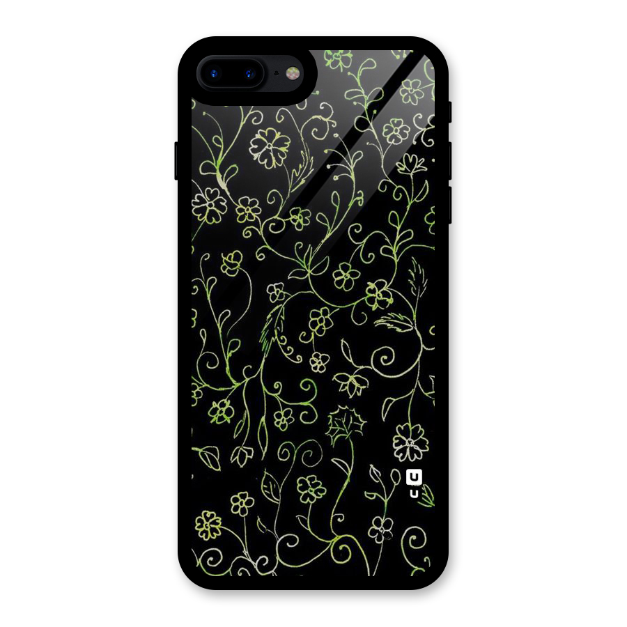 Green Leaves Glass Back Case for iPhone 7 Plus