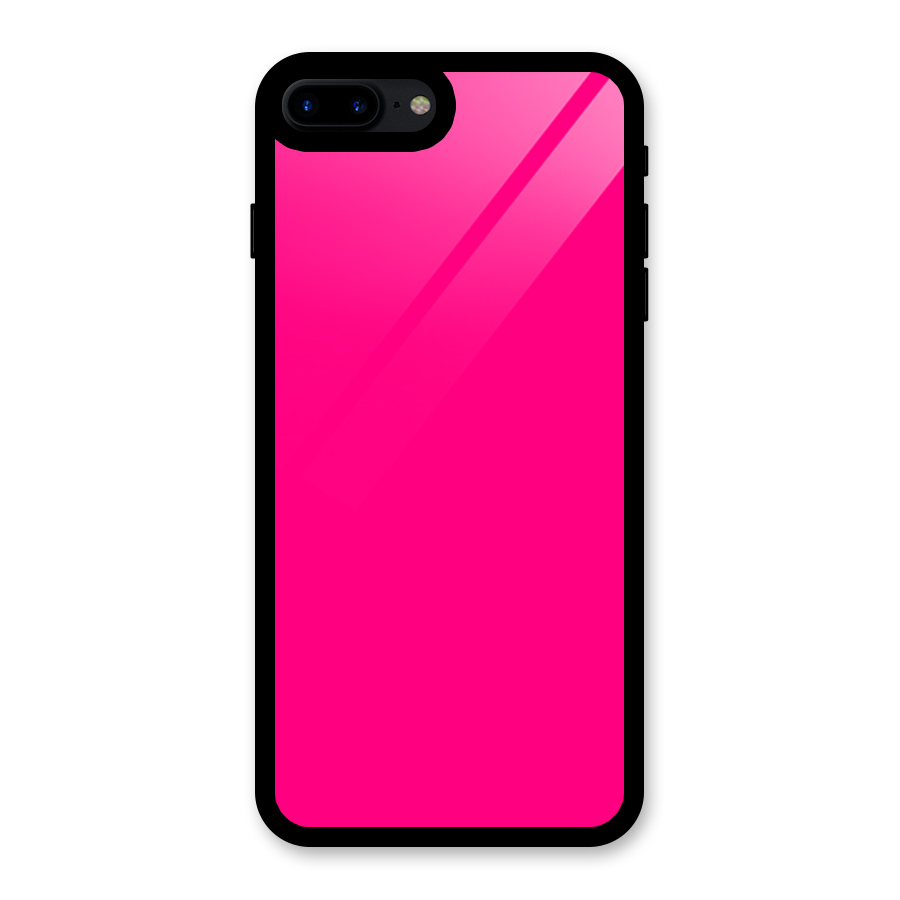 Hot Pink Glass Back Case for iPhone 7 Plus