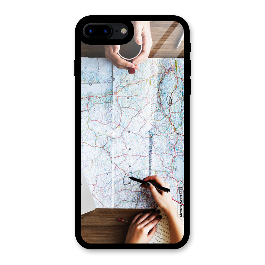 Just Travel Glass Back Case for iPhone 7 Plus
