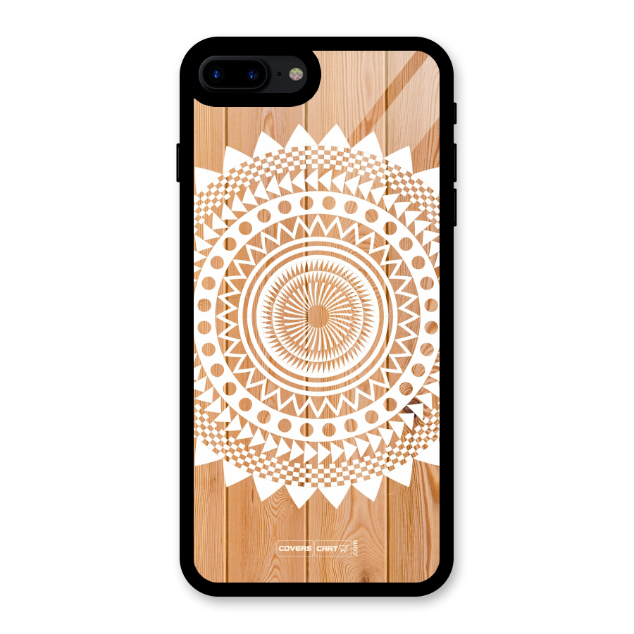 Mandala Design Glass Back Case for iPhone 7 Plus