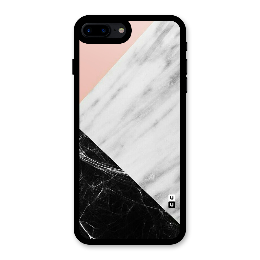 Marble Cuts Glass Back Case for iPhone 7 Plus