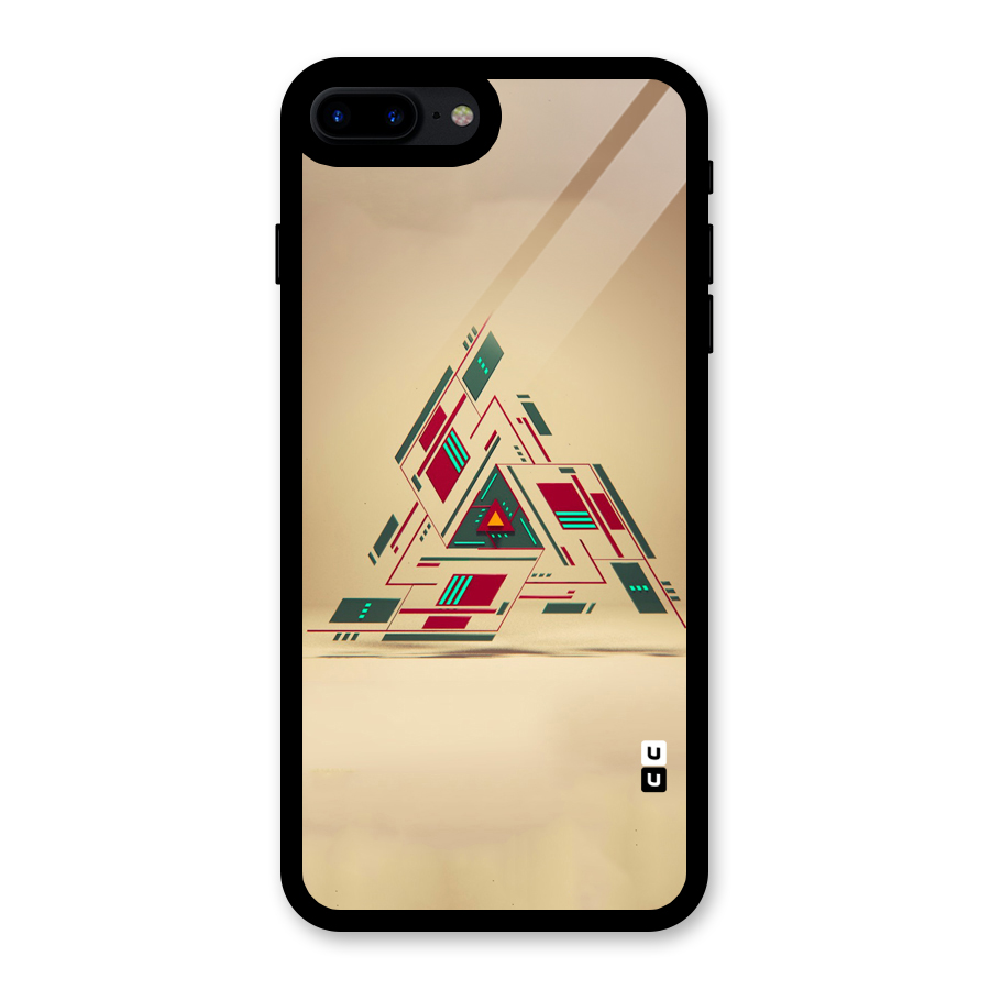 Maze Triangle Glass Back Case for iPhone 7 Plus