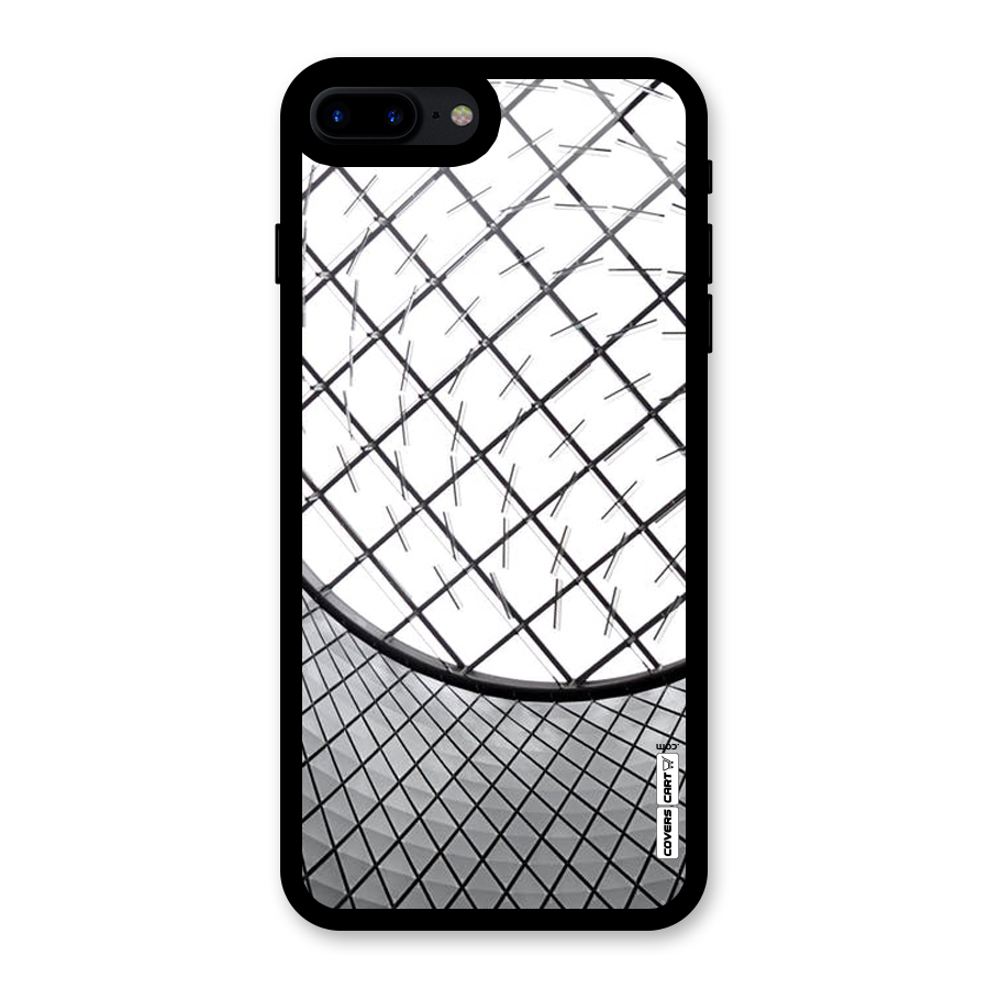 Modern Abstract Pattern Glass Back Case for iPhone 7 Plus