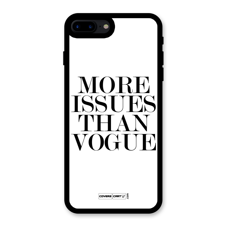 More Issues than Vogue (White) Glass Back Case for iPhone 7 Plus