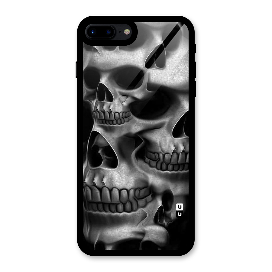 Multiple Skulls Glass Back Case for iPhone 7 Plus