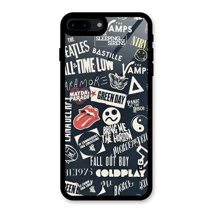 Music My Paradise Glass Back Case for iPhone 7 Plus