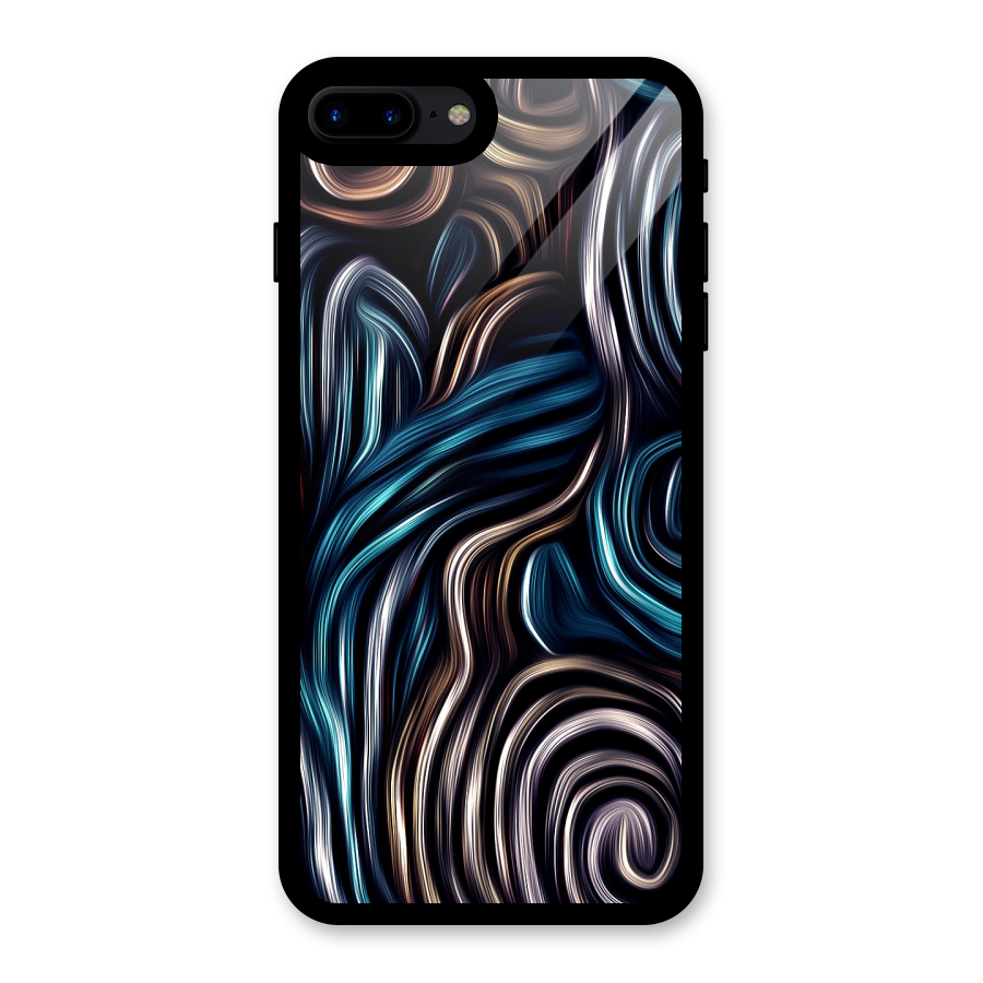 Oil Paint Artwork Glass Back Case for iPhone 7 Plus