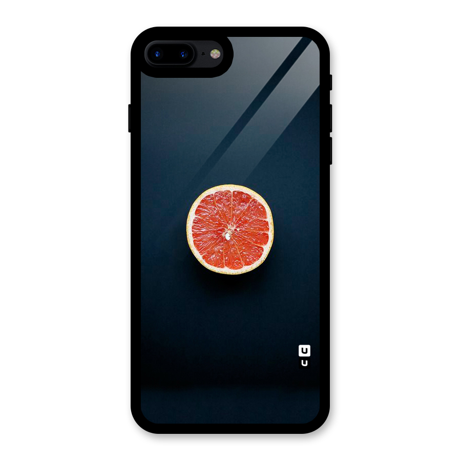 Orange Design Glass Back Case for iPhone 7 Plus