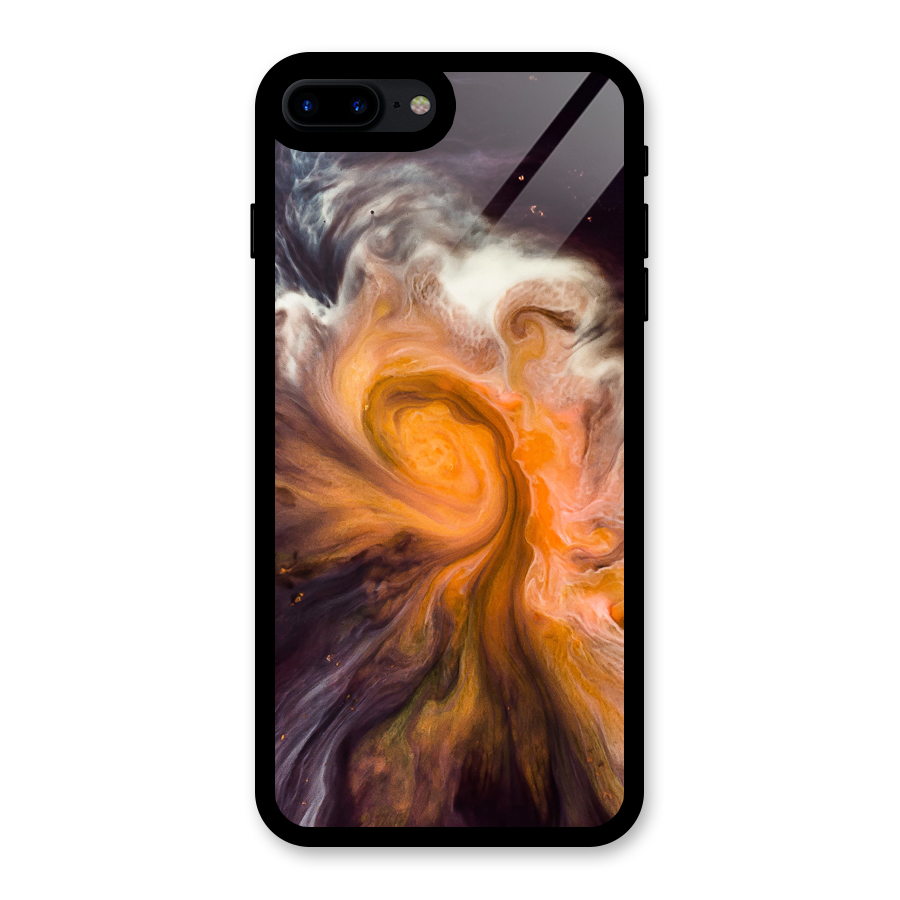 Orange Fusion Glass Back Case for iPhone 7 Plus
