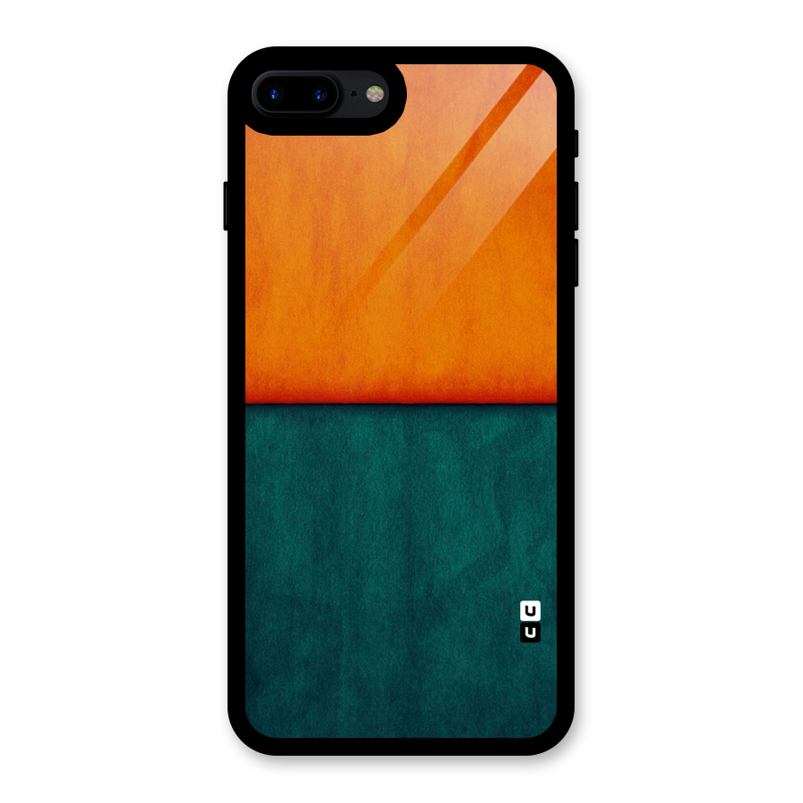 Orange Green Shade Glass Back Case for iPhone 7 Plus