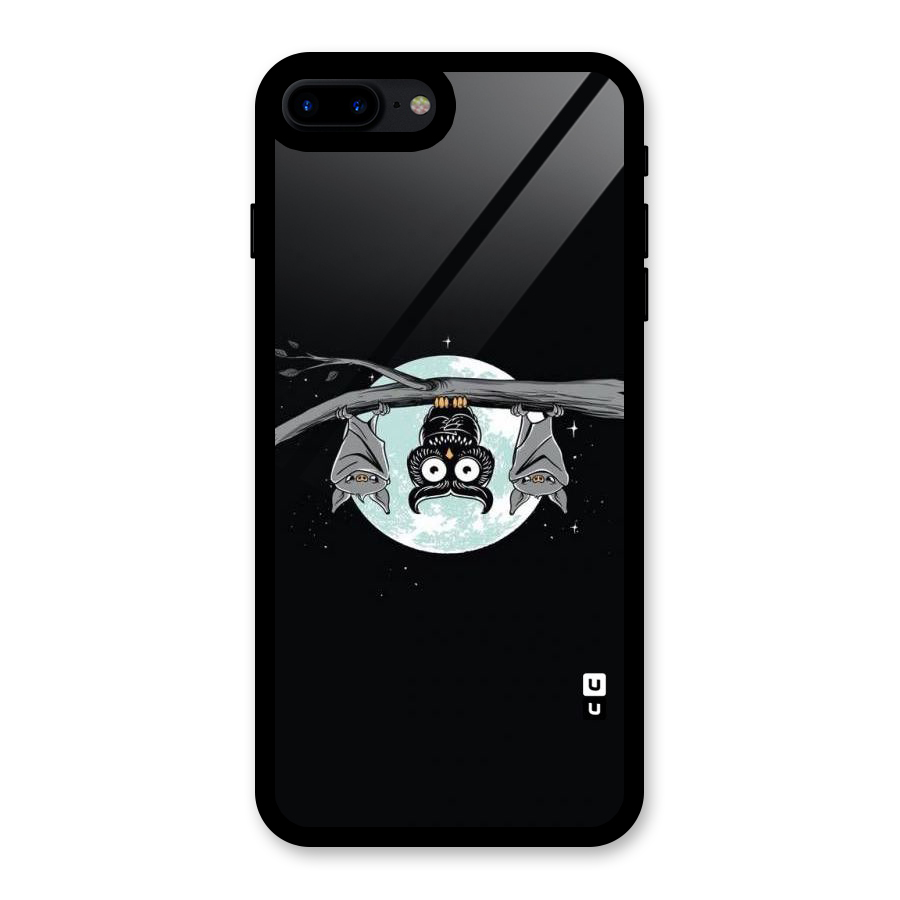 Owl Hanging Glass Back Case for iPhone 7 Plus