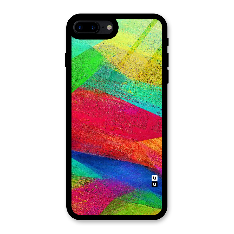 Paint Art Pattern Glass Back Case for iPhone 7 Plus