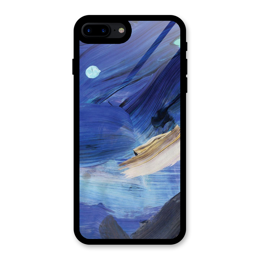 Paint Brush Strokes Glass Back Case for iPhone 7 Plus